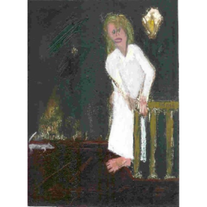Woman at Top of Stairs