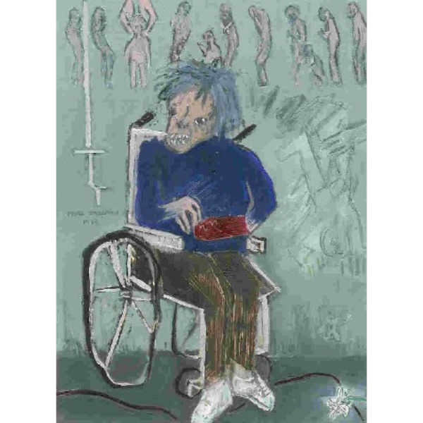 Woman with Red socks