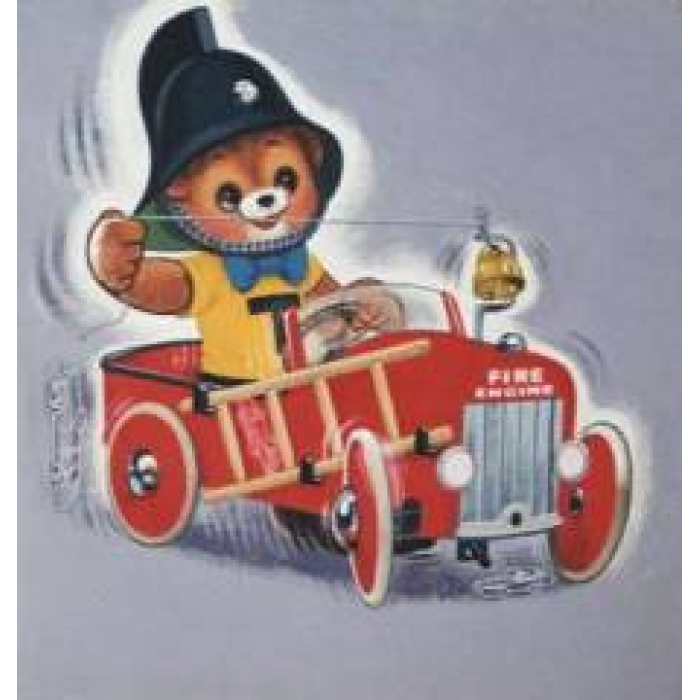 Teddy and the fire engine