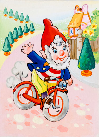 Big Ears Riding a Bike