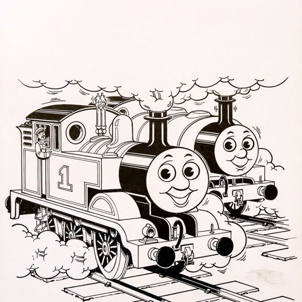 white thomas the tank engine