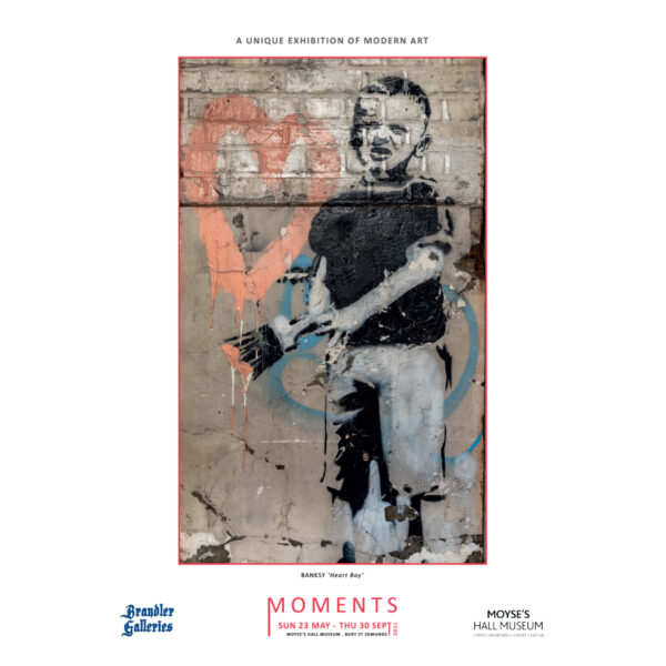 Moments Exhibition Poster - Banksy, Heart Boy
