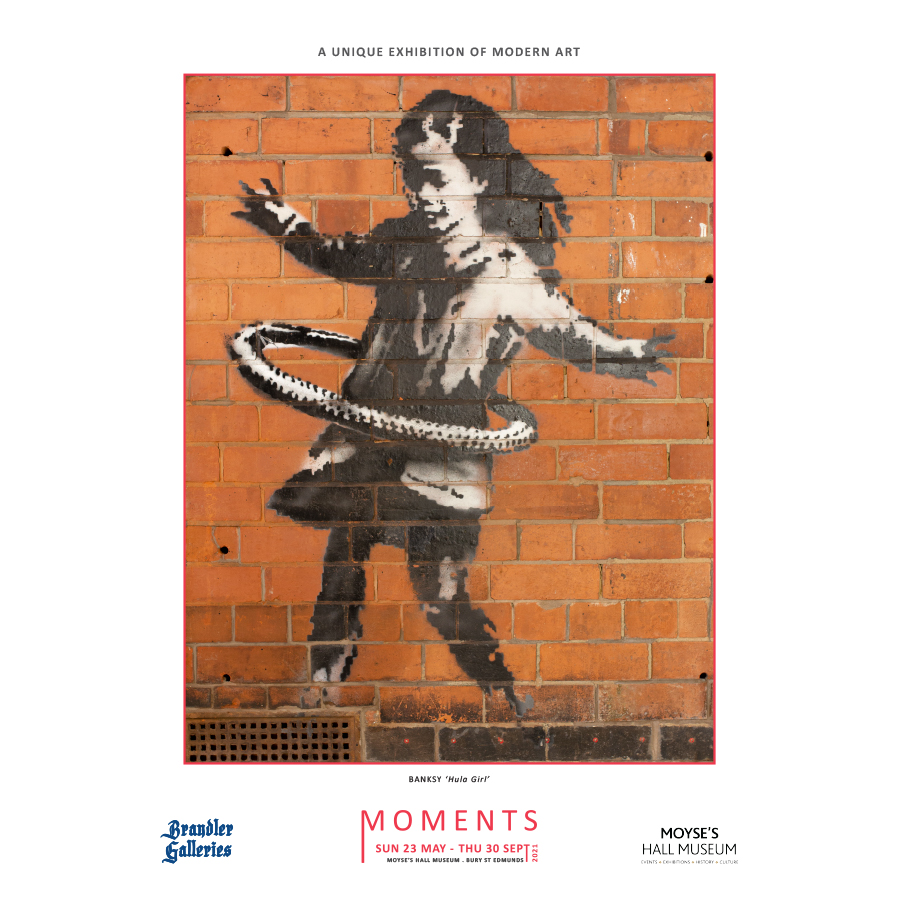 Moments Exhibition Poster - Banksy, Hula Girl - Brandler Galleries