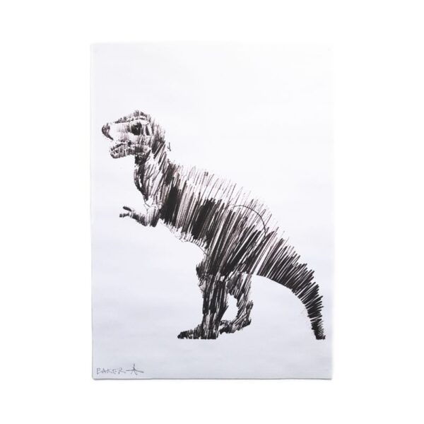 Charming Baker - Signed Limited Edition Art Wrapping Paper - Christmasaurus Rex