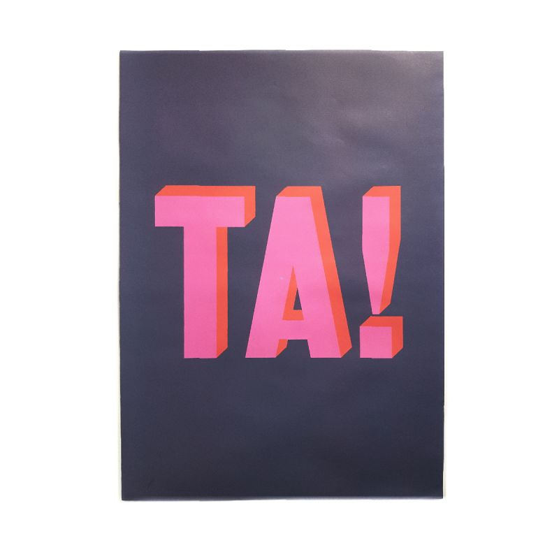 Dave Buonaguidi - Signed Limited Edition Art Wrapping Paper - TA!