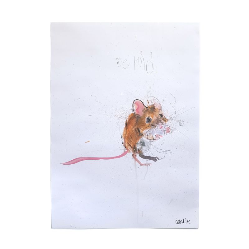 Dave White - Signed Limited Edition Art Wrapping Paper - Be Kind