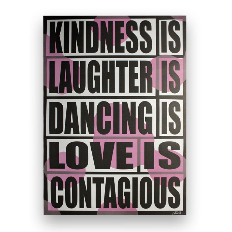 Aida Wilde - Signed Limited Edition Art Wrapping Paper - Love is Contagious